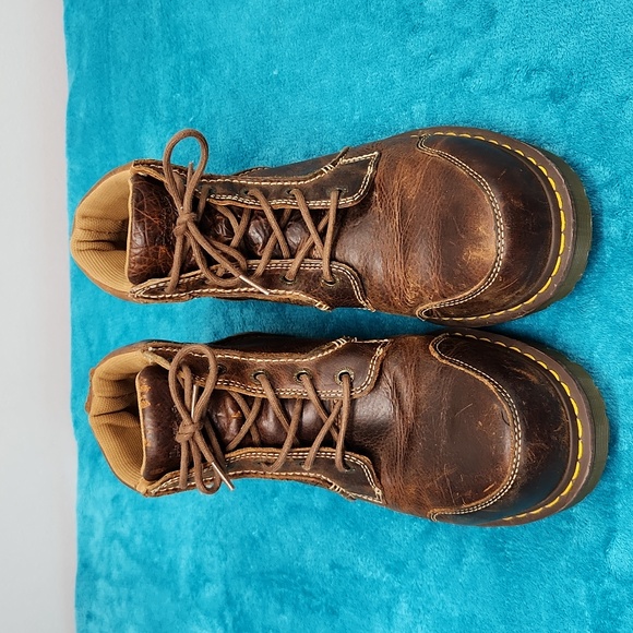 Dr. Martens Men's Brown Leather Nathan Boots Size 13M - Picture 1 of 11